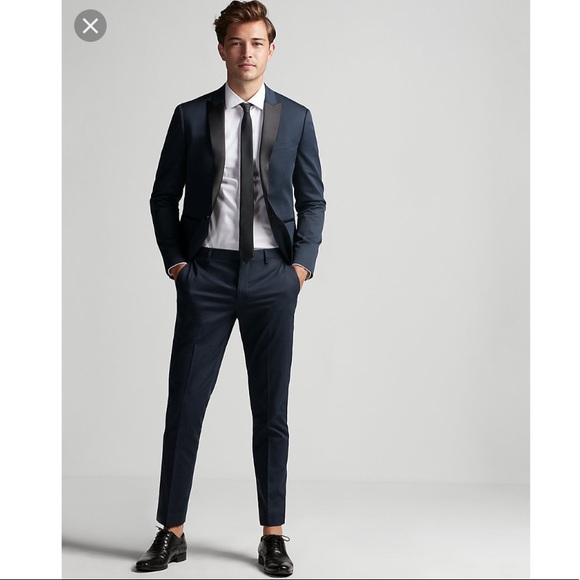 extra slim black suit